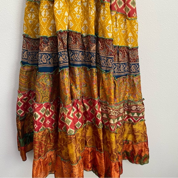 Patchwork Tiered Maxi Dress - Picture 5 of 5